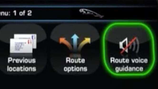 NAVIGATION SYSTEM VOICE GUIDANCE SETTINGS